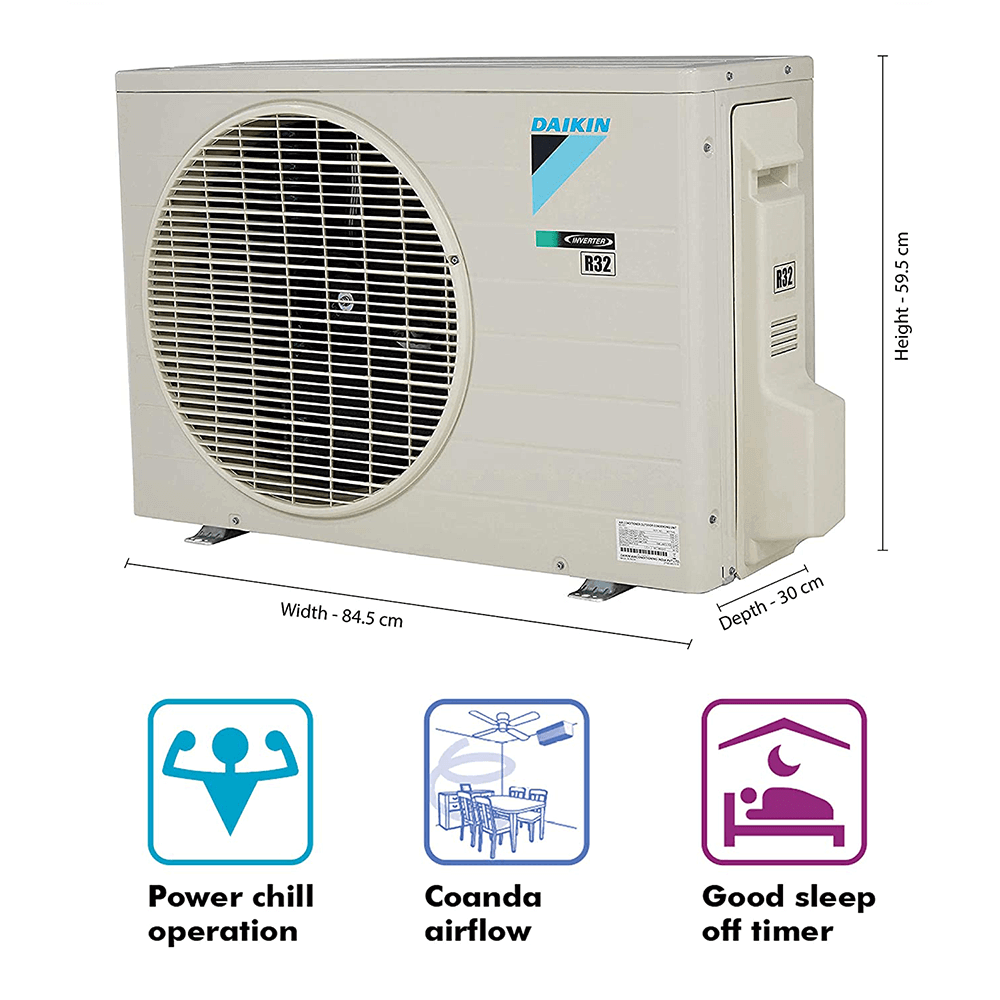DAIKIN Inverter Split AC (FTKL24TV16WD) 2 Ton Air Care