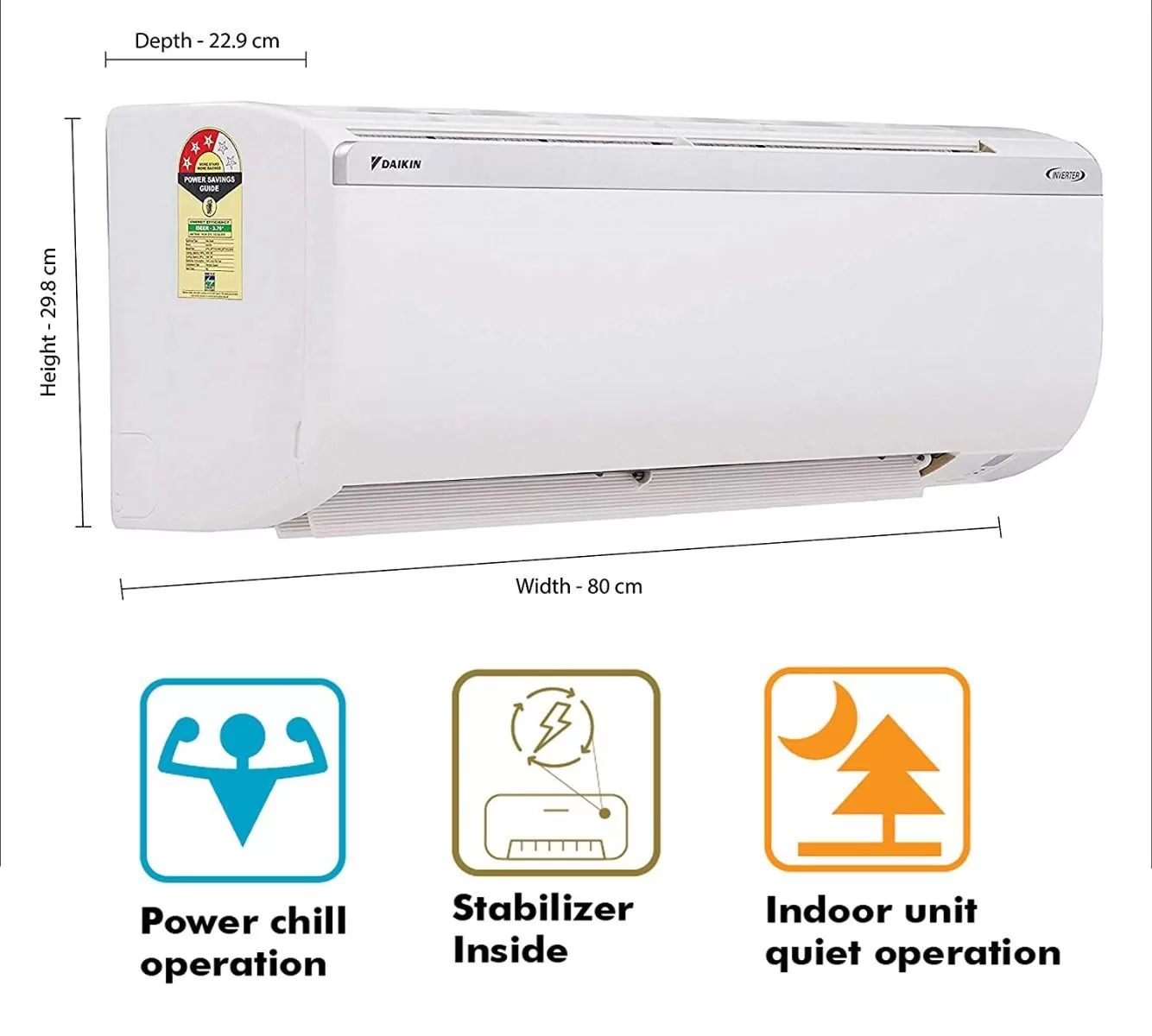 DAIKIN Premium Inverter Split AC (JTKJ21TV16UD) 1.8 Ton - Image 2