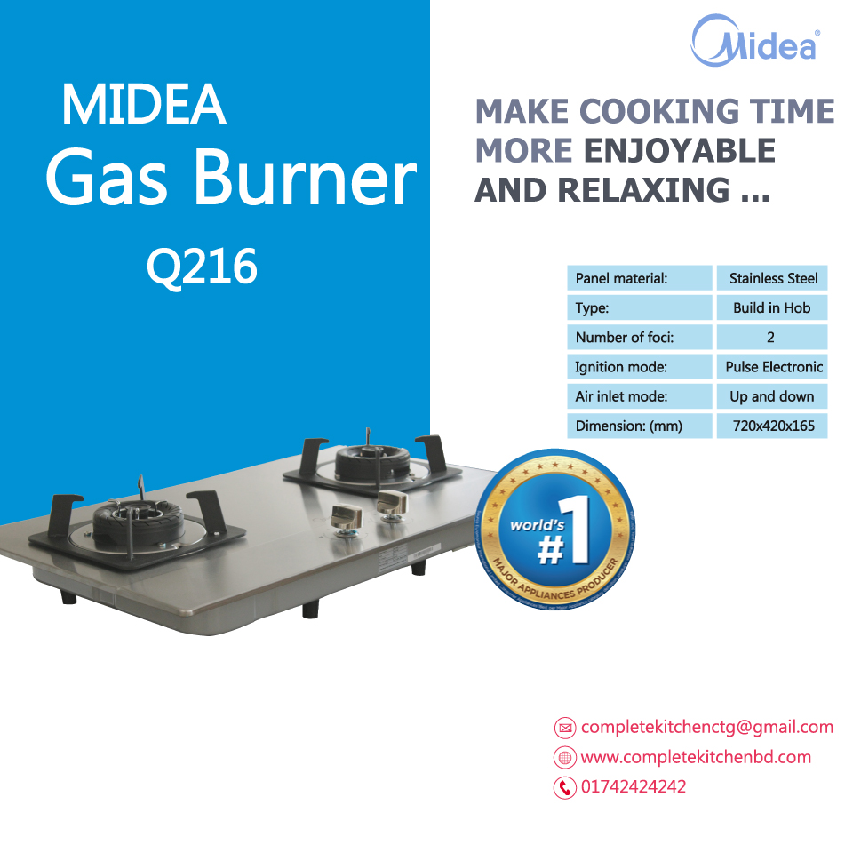 Midea Gas Burner - Q216 - 2 Burner - Image 3